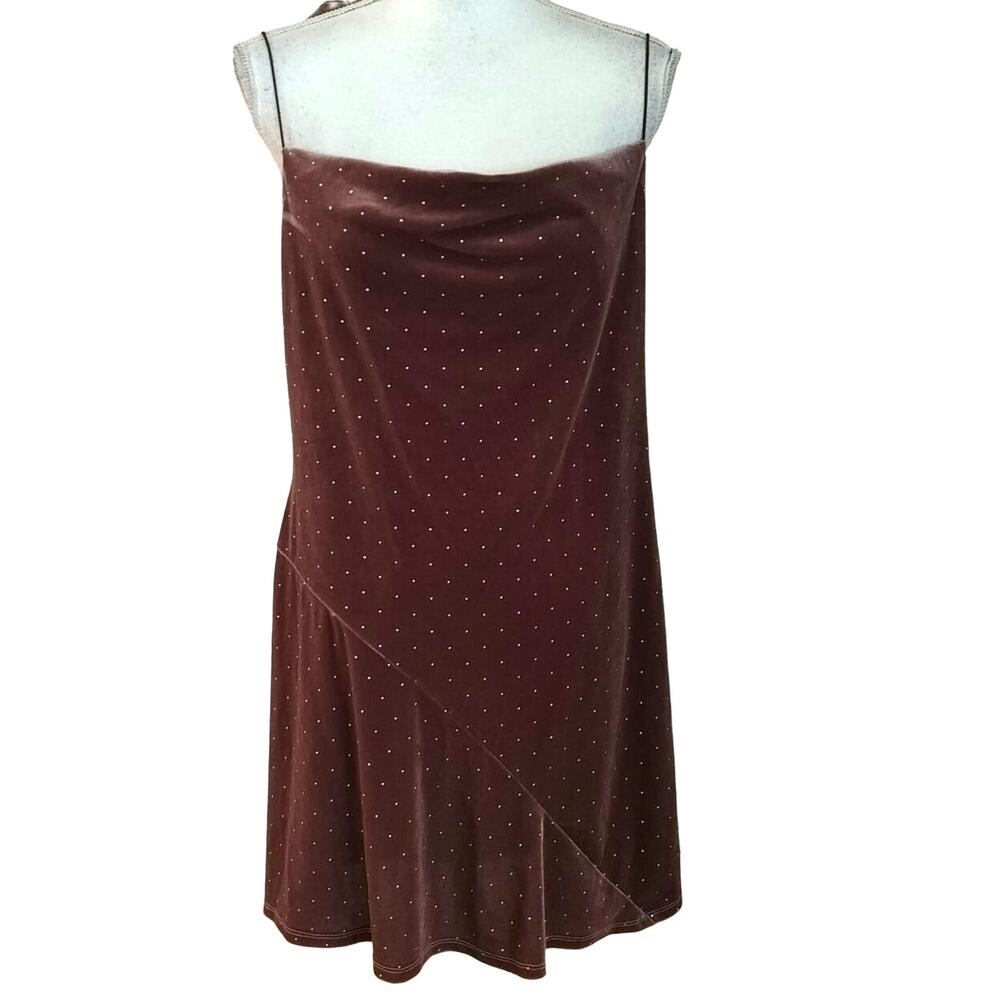 NEW Speechless Size XL Mauve Velvet Mini Dress Sparkles Holiday NYE Party
